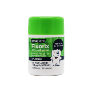 Nycodent Fluorix Eplesmak + 10 μg D3-vitamin